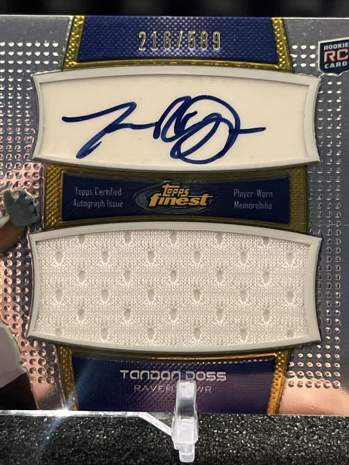 2011 TOPPS FINEST AUTO RELIC TANDON DOSS 553/589 - Image 2 of 3