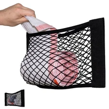 Extra Large Trash Bag Holder Mesh Storage Net Grocery Bag Organizer Dispenser...