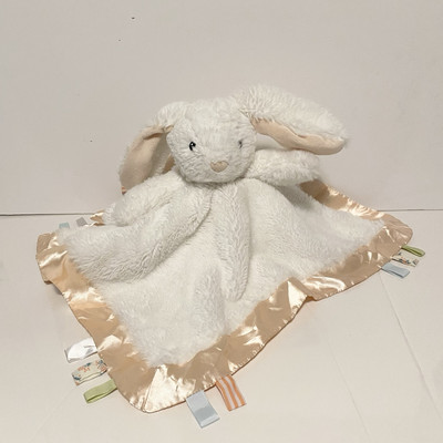 Manhattan Toy Bunny Lovey WhitePlush Flower Satin Baby Security Blanket 2020 17 