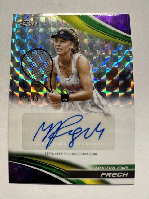 2025 Topps Chrome Magdalena Frech /10 Auto Purple Geometric #CA-MFH
