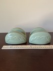 Longerberger Sage Green Woven Traditions Set Of 2 Taco/Napkin Holders — photo 2