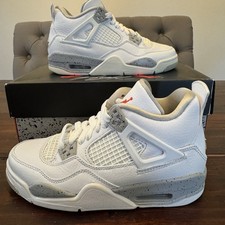 Air Jordan 4 Retro White Oreo GS Shoes Size 3.5Y Women's 5 DJ4699-100