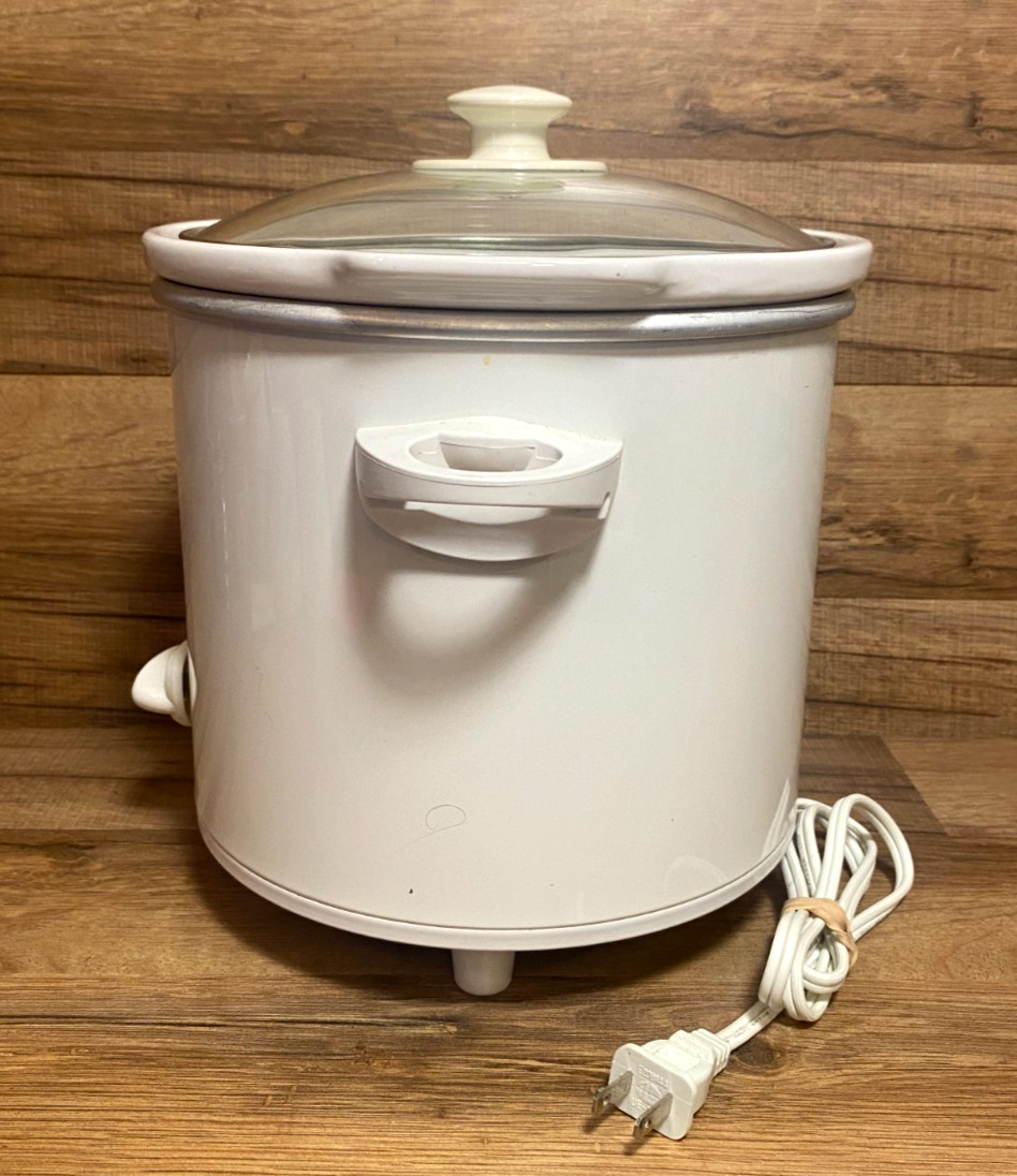 PROCTER SILEX - 4 QT. SLOW COOKER W/ REMOVABLE CROCK POT - GLASS LID #33320