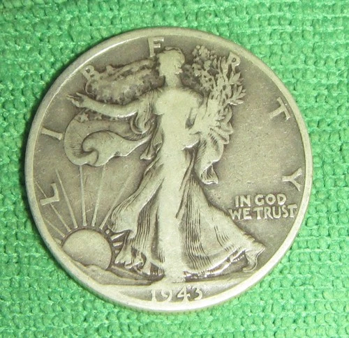 Original 1943-50"D" Walking Liberty Half Dollar, vg.