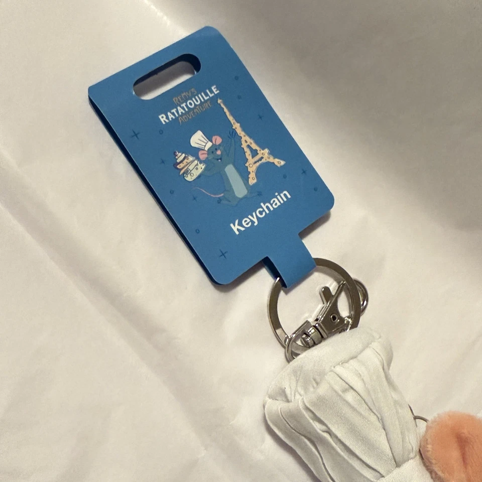 Disney World Plush Remy Keychain/bag charm - Remy's Ratatouille Adventure - Image 3 of 3