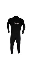 Aunua Premium Neoprene Full Length Black Wetsuit For Youth 3:2mm Unisex, Size 12