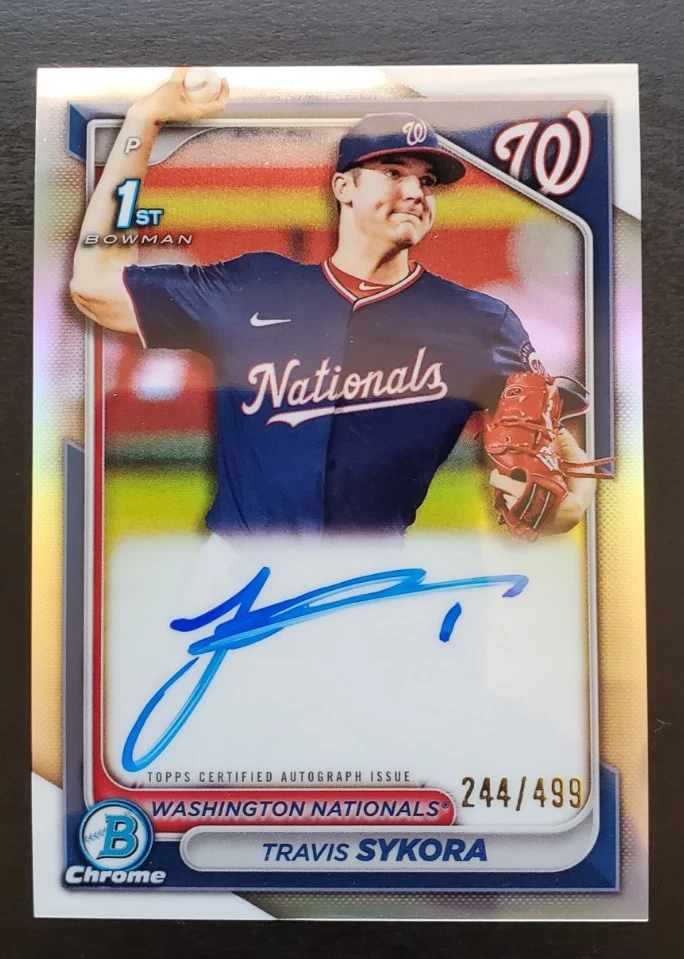 Bowman Washington Nationals Baseball Autographed Sports Trading