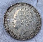 1939 Netherlands Queen Wilhelmina 2.5 Gulden Silver Coin 2 1/2 G KM# 165 — photo 2