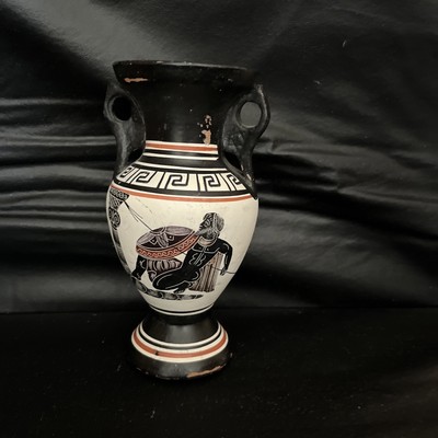Small Vase Hand Made In Greece & free small hallmark ornament