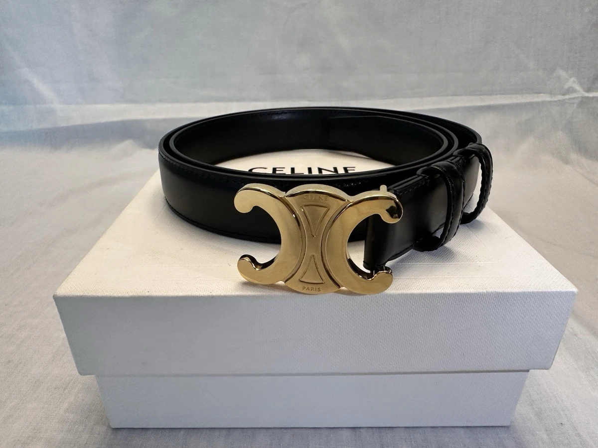 Black Leather CELINE Belts for Women for sale | eBay
