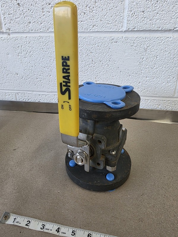 🔧 Sharpe 2" Flanged Ball Valve, New Old Stock, Class 150, CF8M/316 Stainless