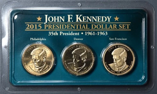 Photo of a 2015-P Presidential Dollar John F Kennedy from an eBay listing that sold on Jul 20, 2026