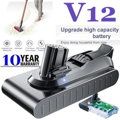 9000mAh V12 Battery for Dyson V12 Detect Slim Vacuum Cleaner Replacement SV46 US