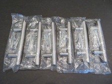 Cabinet Pulls Brushed Nickel 5" Length 3" On-Center Holes - Lot of 6 -