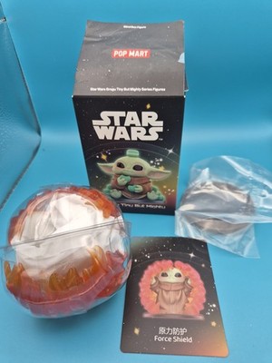 Star Wars Pop Mart Grogu Tiny But Mighty Open  Box Force Shield Sealed Contents