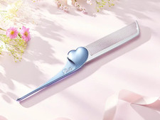 ReFa HEART COMB Aira Aqua blue Hair brush Compact Lightweight 100 Authentic