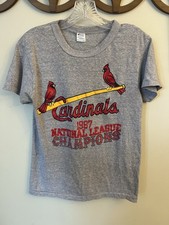 VTG 80s Champion single stitch 1987 St. Louis Cardinals National T-Shirt M USA