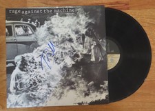 TOM MORELLO signed RAGE AGAINST THE MACHINE 1992 Record PSA Killing in the Name