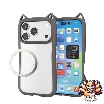 NEU ELECOM iPhone 17 Pro Hülle/Cover Katzenohr Design Klar Stoßfest Schock