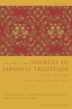 Sources of Japanese Tradition, Abri..., Wm Theodore De
