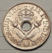 1938 New Guinea 1 Shilling Silver! High Grade! Beautiful!