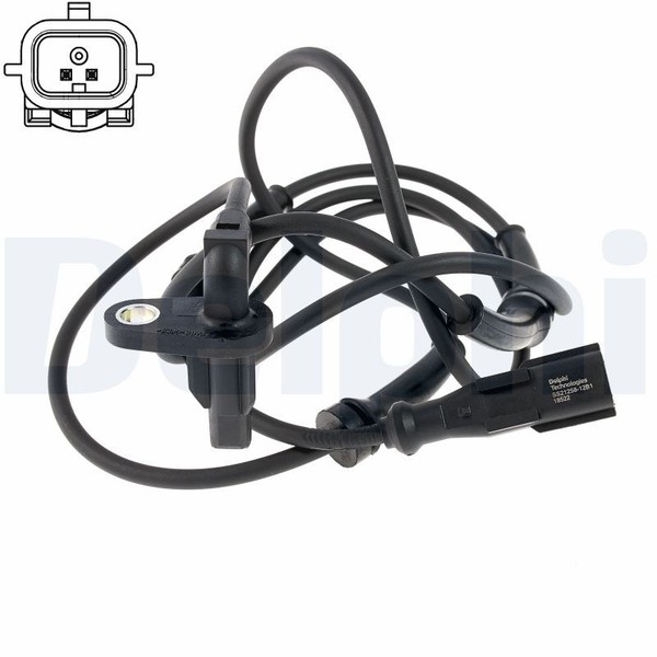 Delphi SS21258-12B1 ABS Sensor FüR Renault Kangoo BE BOP Express 1.2-Electric-image