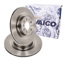 2x VAICO BREMSSCHEIBEN 335mm BELÜFTET HINTEN passend für TESLA MODEL | V58-40008