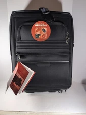 Atlantic Professional Expandable Softside 24" Upright Luggage Suitcase Black NEW