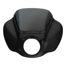 Vivid Black Headlight Fairing & Windshield Fit For Harley Softail FXLRS 2018-25