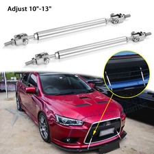 Para Mitsubishi Lancer Ajuste 10"-13" Parachoques Divisor Estabilizador Soporte Barras de Varilla
