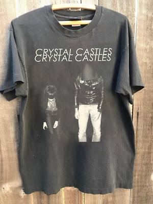 CRYSTAL CASTLES Tシャツ ブラック　クリスタルキャスルズ Crystal Castles Graphic Tee - Unisex Band T-shirt - Etsy