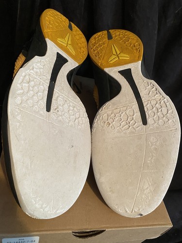 Nike Zoom Kobe VI 6 Lightbulb Del Sol Black Tour Yellow White 2011 Size 11.5 - 第 7/7 張圖片