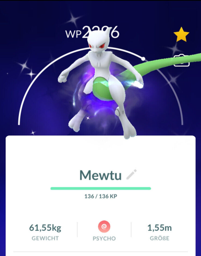 !!! Pokémon GO SHINY SHADOW MEWTWO Trade RARE Crypto Mewtu Purified Tausch !!!
