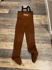 Hodgman Lakestream Comfort Plus Neoprene Waders - Brown w/ Suspenders - Size LL