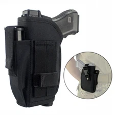 Tactical OWB Pistol Holster Waist Belt Fits Gun with Laser or Light Attachment