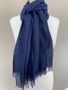 navy blue cashmere shawl
