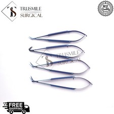 Titanium coated Neurosurgery Scissors Micro Scissors Angled Scissors