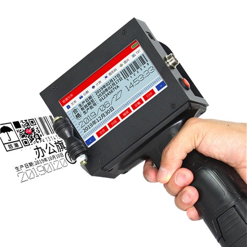 600DPI Handheld Inkjet Printer Logo Date QR Barcode Batch Coding Machine 4.3inch - 第 1/6 張圖片