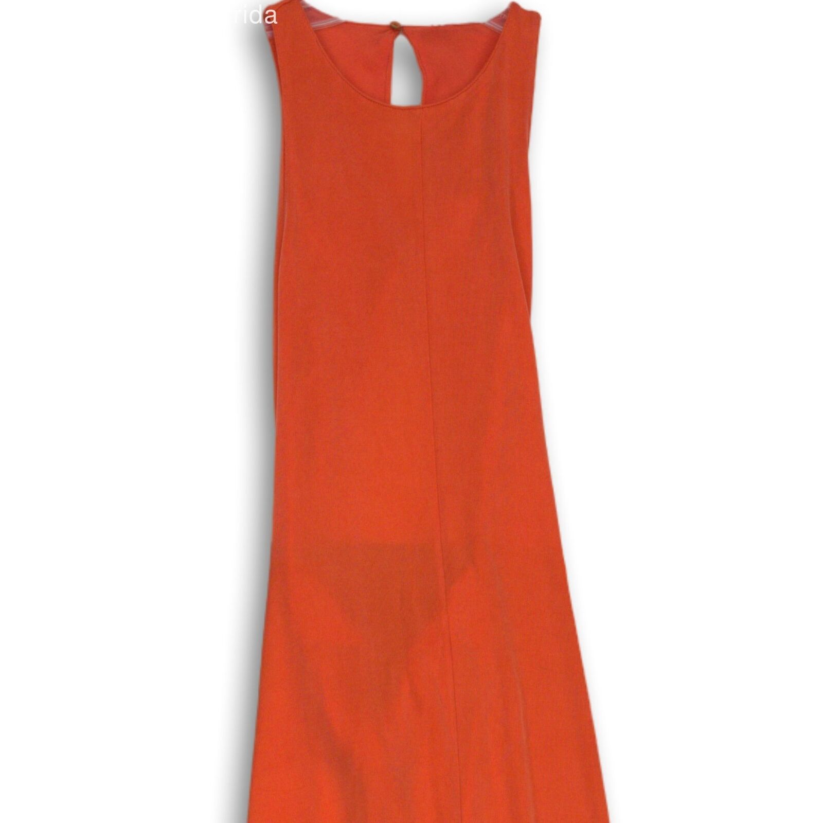 Massimo Dutti Womens Orange Sleeveless Keyhole Ba… - image 3