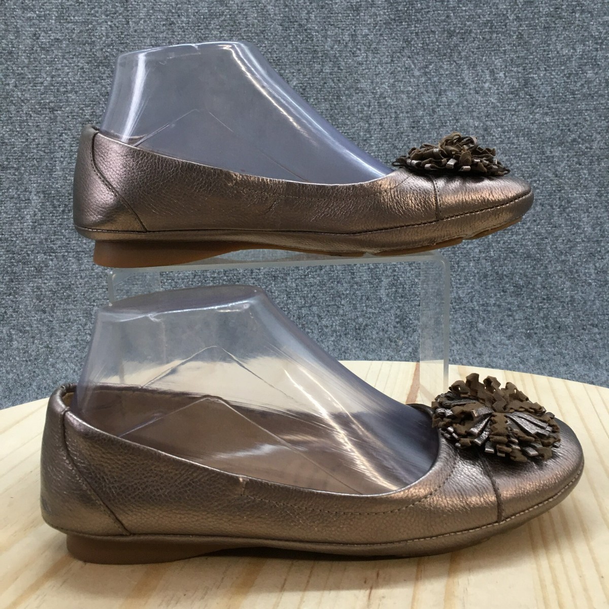 Naturalizer N5 Comfort Shoes Womens M Cacy Flats Brown Leather