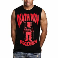 Death Row Records American Record Label R Men's Black Muscle Shirt