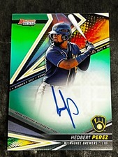 2022 Bowman's Best GREEN REFRACTOR AUTO Hedbert Perez 61/99