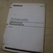 CAT CATERPILLAR 325c EXCAVATOR Electrical SYSTEM SCHEMATIC Manual shop service