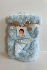 Blankets and Beyond Blue Swirl Baby Blanket Lovey Security Swaddle Texture Plush