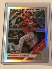 2019 Donruss Baseball Career Stat Line Variation Andrelton Simmons #74 /356!