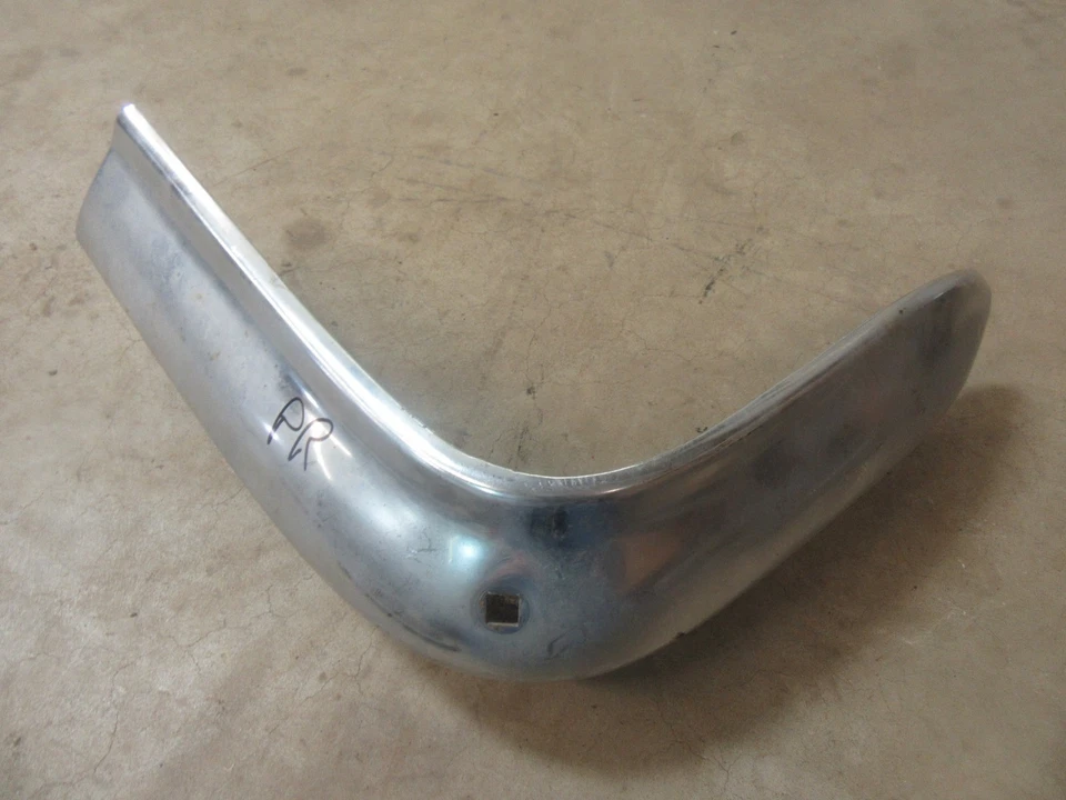 1961 Chevrolet Impala Belair exterior rear bumper chrome core end piece PR - Image 2 of 3