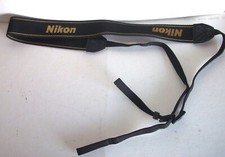 Nikon Camera Neck Strap Nylon Black Yellow 1 1/4" x 40"