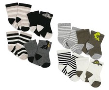 Gerber Baby Boy 4-Pack Assorted Dinosaur Socks Size 0-6M 2 PACKS TOTAL OF 8 PAIR