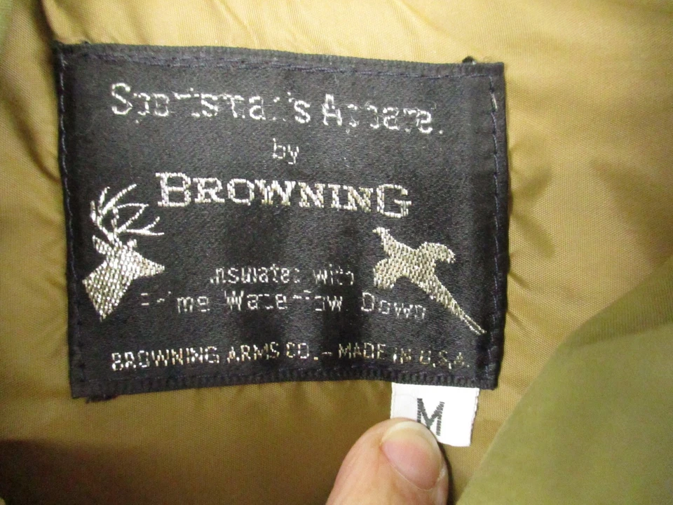 Chaqueta acolchada Browning Waterfow vintage marrón mediana hecha en EE. UU. Foto 2 de 4