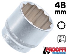 46 mm Stecknuss Steckschlüssel 1/2" Einsatz 12-Kant Wellen Antrieb Kurz CR-V BGS
